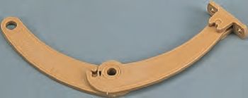 Aukipitotuki muovia ruskea 15 cm - Kiinnikkeet, luukut, tiivisteet - 9968450 - 1