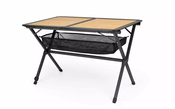 Berger Alu Bambus Rolltisch schwarz - Pöydät ja pöytäryhmät penkkeineen - 563140 - 1