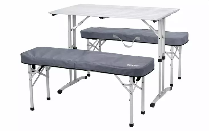 Berger Picknickpöytä-Sarja-penkit 2kpl - Pöydät ja pöytäryhmät penkkeineen - 714370 - 1
