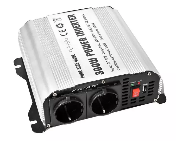 Bergerin sisialltoinvertteri 300 W/600 W - Invertterit - 263620 - 1