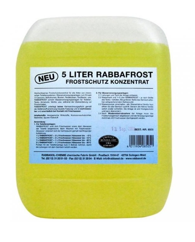 Jäätymisssuojaneste Rabbafrost 5 Litraa - Vesikemikaalit  - 220880 - 1