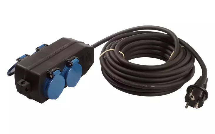 Jatkokaapeli 230 V H07RN-F 3G 1,5mm² - Johdot. liittimet, rasiat - 284680 - 1