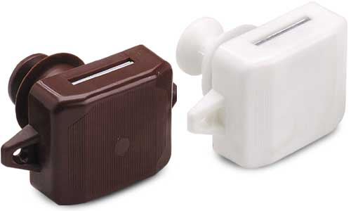 Kaapin oven lukko läpipainonapilla harmaa - Lukot - 9942640 - 1