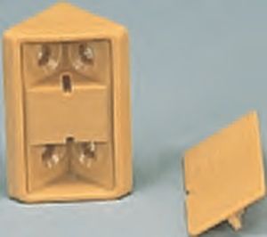 Kalusta kulmakiinnike 60x21 mm muovia - Kiinnikkeet, luukut, tiivisteet - 9968650 - 1