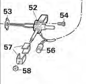 Lukitusmutteri M 4 - Truma osat S3002-04, 5002-04 ja 3002K-4k - 10020-25000 - 2