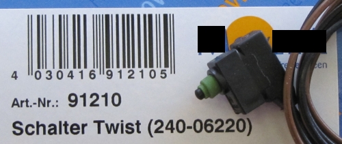 Mikrokytkin Twist hanaan (240-06220) - Vedenlämmitysboilerit - 9991210 - 1