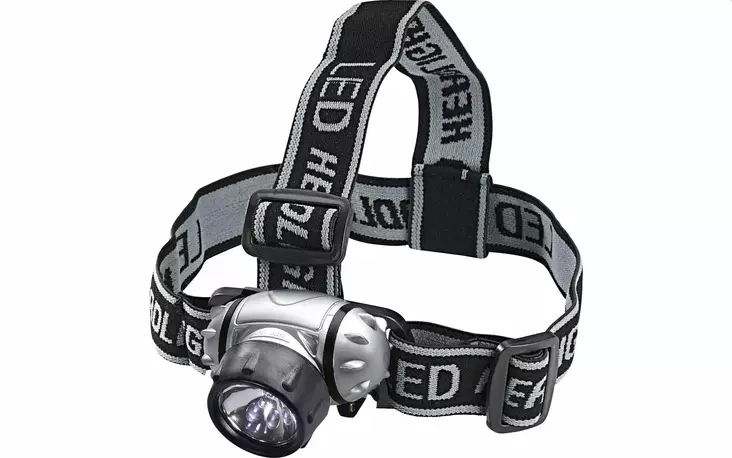 Otsalamppu 7 LEDillä - 3 valotasoa. - Käsi ja taskulamput - 516980 - 1