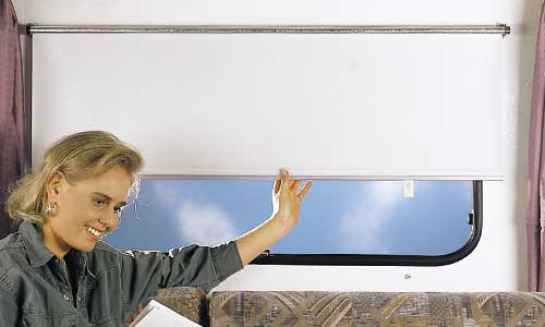 Pimennyssuojaverho 77x70 cm Alu-sand - Ikkuna varusteet ja suojat - 9967700 - 1