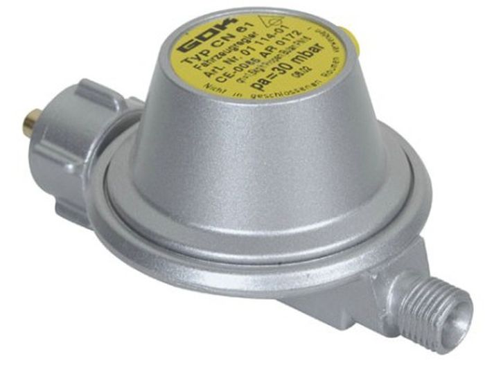 Säädin 30 mbar KV kierreliitos 1/4 vas. - Paineen alentimet 30 mbar - A4175200 - 1