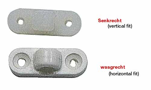 Seinäkiinnike muovia pysty - Markiisiteltat ja varusteet ja varaosat - 9915330 - 1