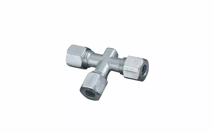 T-helmiliitos 10-10-10 mm Väri hopea - Liitos-osat - putket  - 128230 - 1