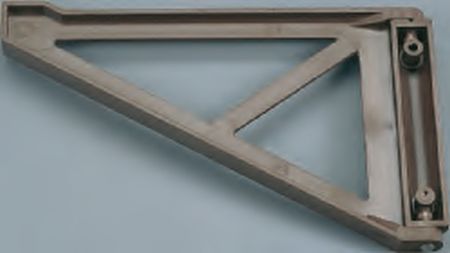 Tuki käännettävä muovia ruskea 20x12cm - Lukot - 9968300 - 1