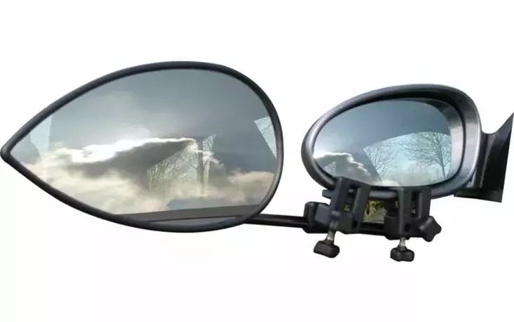 Milenco Aero Flat Mirror Twinpack 2 kpl - Peileihin kiinnitettät peilit - 270760 - 1