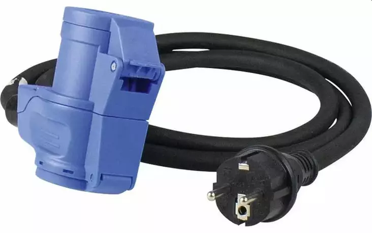 AS Schwabe-adapterikaapeli suojaliitti- - 230V Kaapelit, adapterit, kelat - 285350 - 1