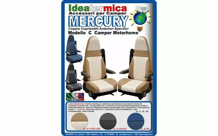 Ideatermica Mercury C istuinpäällinen - Istuinsuojat - 390140 - 1