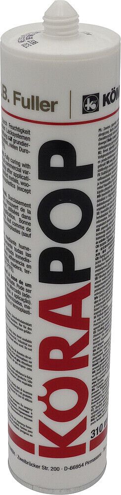 Liimamassa Körapop 225 valkea 310 ml tuubi EUH208 sisältää N- (3- (trimetoksisilyyli) propyyli) etyleenidiamiini. Voi aiheuttaa allergisen reaktion. Tuotteen väri valkoinen Tilavuus 0,31 l Väri valkoinen Lii - Liimat, massat,ilmankuivaus - 9946310 - 3