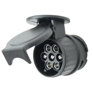 Mini-Adapteri 13-7 napaiseen verävaunun valoissa. - Johdot. liittimet, rasiat - 9984561 - 1