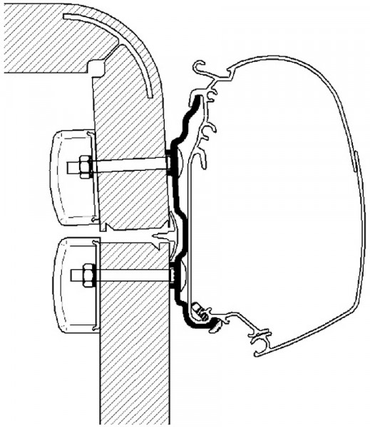 Adapter VW T5 Multivan - Telttojen varaosat ja varusteet - 9940681 - 1