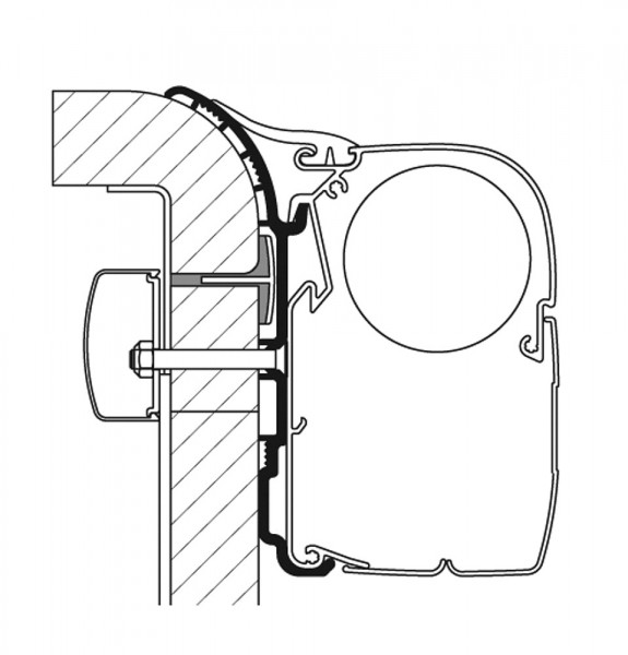 Adapterkisko 550 cm - Telttojen varaosat ja varusteet - 9903941 - 1