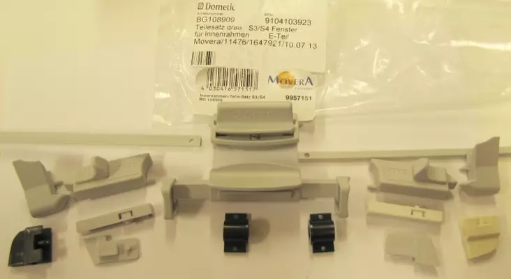 Dometic Seinz Harmaa S3-S4 osasarja ikkunan sisäkarmiin - Ikkunat, verhot ja osat - 9957151 - 1