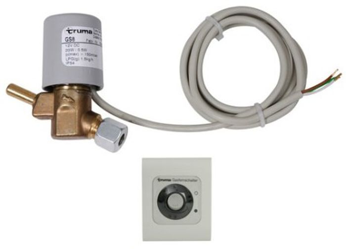 Kaasunsulkuventtiili 12 V 8 mm kaasuputkeen - Kaasuventtiilit - 57013-01 - 1