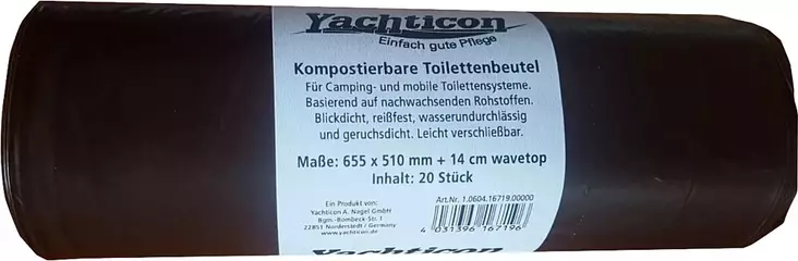 Klappi toiletin kompostoitava jätepussi - WC-nesteet. pussit ja muut aineet - 9984631 - 1