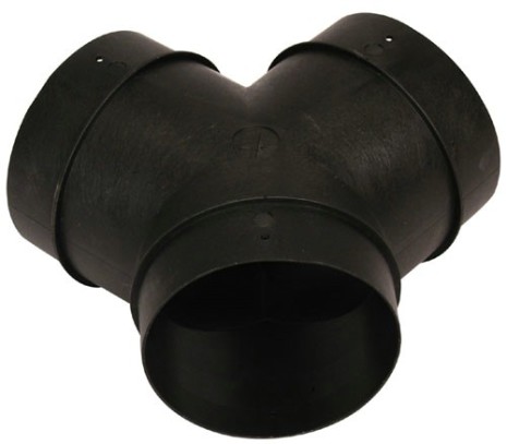 T-kappale 65 (72) x 65 (72) x 65 (72) mm - Ilmakeskuslämmityskierto osat - 40151-01 - 1