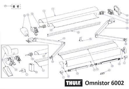 Kotelonseinä alta - Thule Omnistor osat - 9907892 - 1
