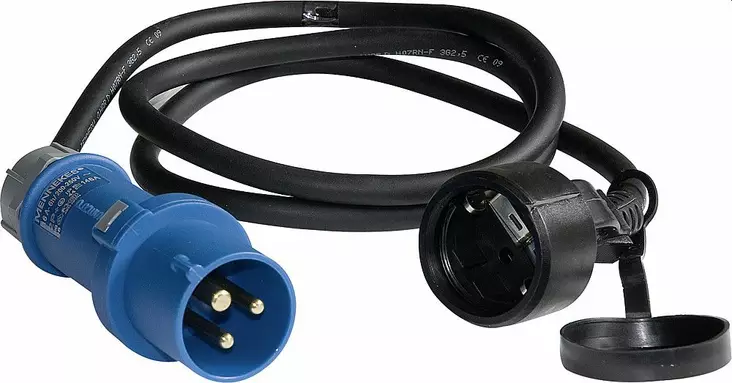 Adapterikaapeli 1,5 m. schuko 230 V CEE 17 - 230V Kaapelit, adapterit, kelat - 9975052 - 2