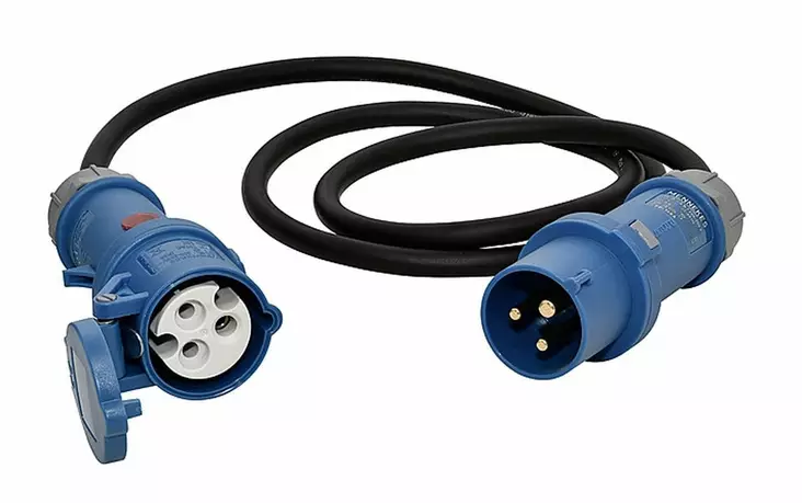 CEE 17 Liitäntä Adapter kontrollivalolla - Johdot. liittimet, rasiat - 9975982 - 2