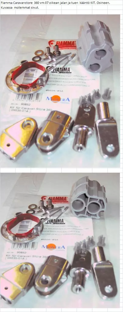 Fiamma Kit Caravastore 360 07-F35 oikean jalan ja tuen nivel - Lisävarusteet - 9990852 - 1