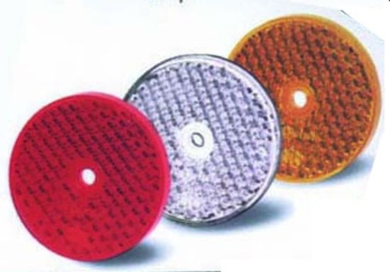 Heijastin pyöreä, 60 mm valkoinen - Heijastimet, vaijerit, jne - E07-22 - 1