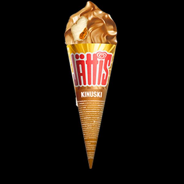 Jättis 115 G kinuski kermajäätelötuutti - Maitotuotteet, jäätelöt ja juustot - 6438200530142 - 1