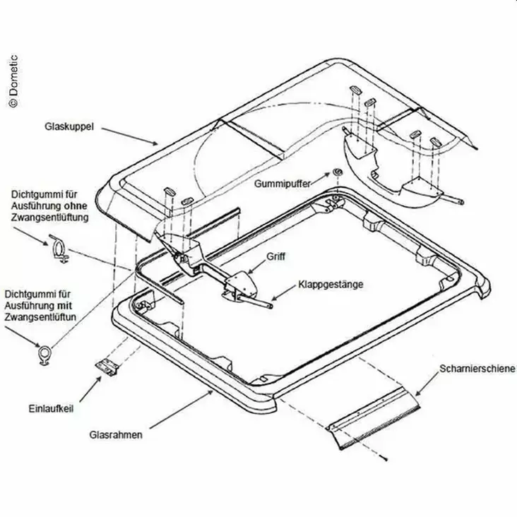 Kattoikkuna heki1 pelkka ikkuna 2-kerros - Kattoikkunat ( isot ) ja osat - 4460000572 - 1