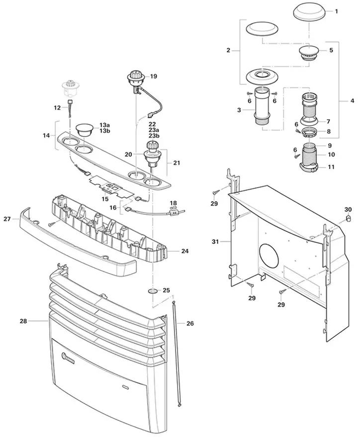 Kattoläpiviennin suojakupu T-2 - Truma S5004-S3004 ja S 2200 lämmitin - 30700-02 - 1