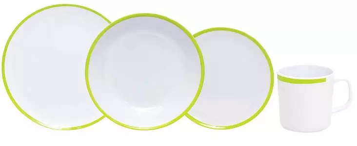 Ruokailuastiasarja melamiini polygonia - Ruoka- ja kahviastiat - 9943062 - 1