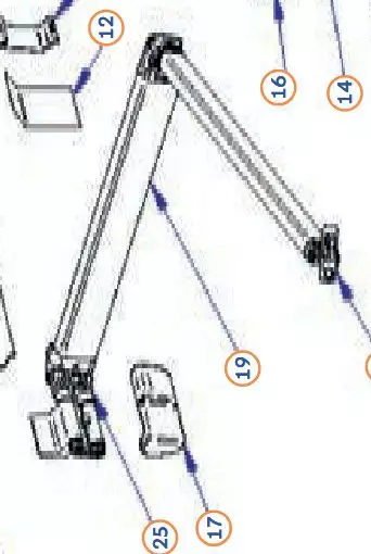 Gelenkarm links ab 300 cm thule 5200 - Thule Omnistor - 9922692 - 1