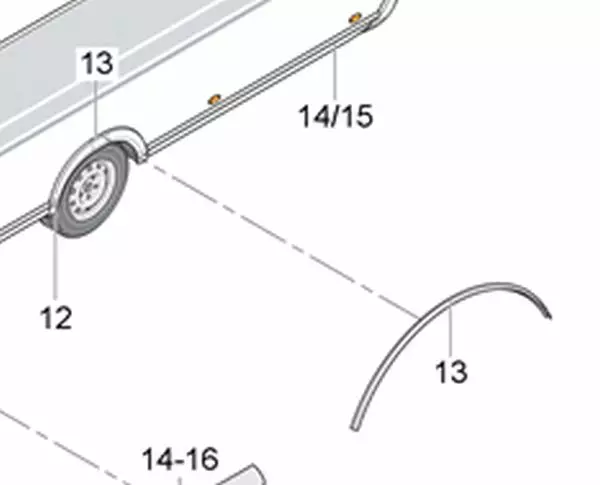 Lokasujan reunankaari LMC 540 Maestro - Puskurit ja helmat - 2261032 - 1