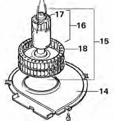 Kiertoilmapuhaltimen moottori 12V TEB2 -  Varaosaluettelo ja muut tuotteet. - 9997073 - 3