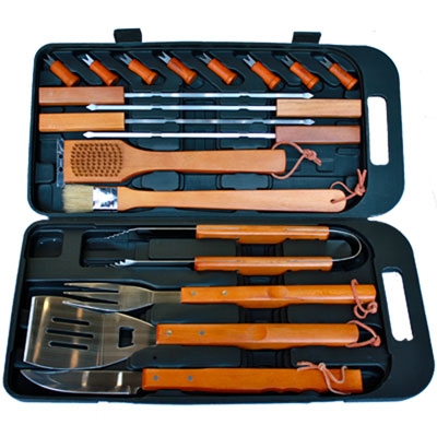 Grillkoffer- grillaustarvikelaukku 18 osainen. - Grillitarvikkeet - 9933713 - 1