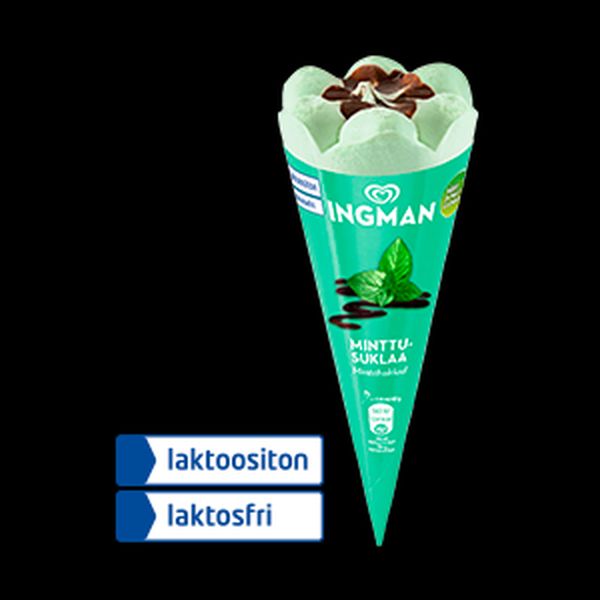 Ingman Minttu Jäätelötuutti 66 G - Maitotuotteet, jäätelöt ja juustot - 8712100495953 - 1