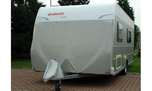 Matkailuvaunun etupään suojapeitto 160 x200 cm - Keula- rengas- helma ja ikkuna suojat - 9965963 - 1