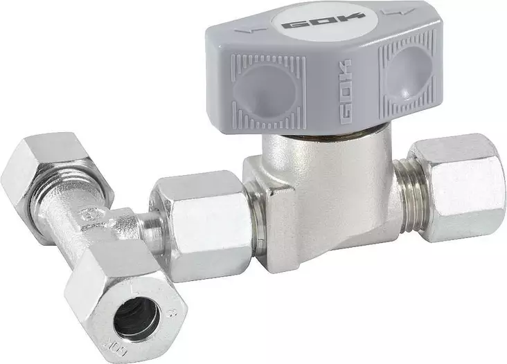 Sulkuventtiili T-venttiili 3 x RVS8 - Kaasuventtiilit - 9956513 - 1