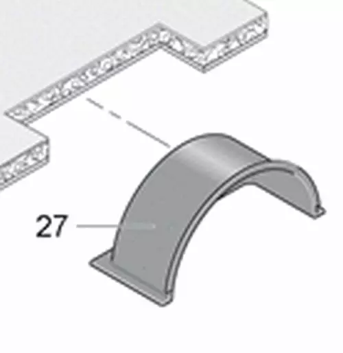 Sisälokasuoja eristetty LMC Maestro 540 - Korin osat. -pellit listat jne. - 2627873 - 1