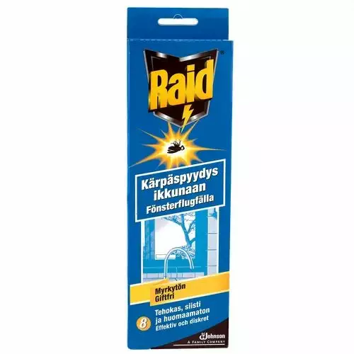 Kärpäspyydys Rait ikkunaan 8 kpl - Hyönteiskarkotteet - 7313740005383 - 1