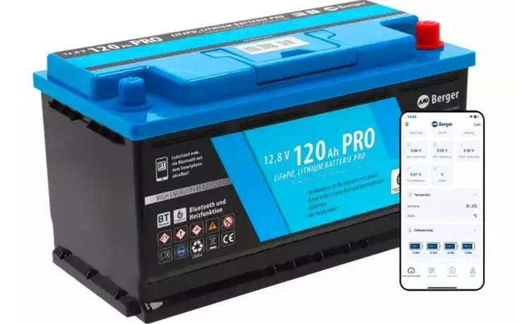 Berger LiFePO4 litiumakku 120 Ah 12 V - Litium + erikoisakut ja tarvikkeet - 009303 - 1