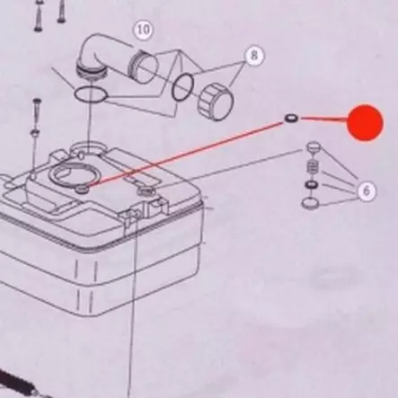 Tiiviste PP 335/345/365/465 - WC-varaosat ja tarvikkeet - 9956124 - 1