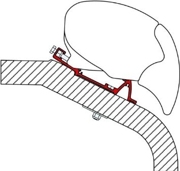 Adapter LMC-TEC 290 Fiamma kattomarkiisille F65 S - Telttojen varaosat ja varusteet - 9903404 - 1