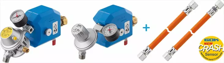 GOK Caramatic SafeDrive Plus 30mbar - Kaasupullonvaihtimet autom./ käsi - 9975494 - 1