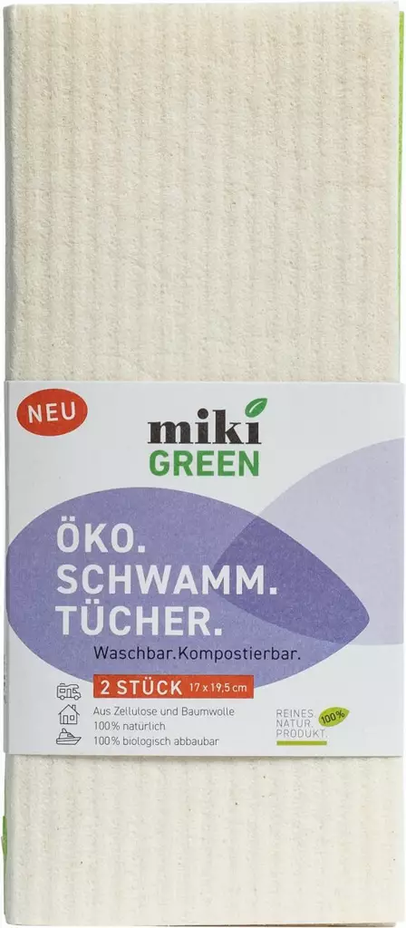 Miki Green Sieniliinat suuri imukyky2kpl - Pesu-ja puhdistus - 9957754 - 1